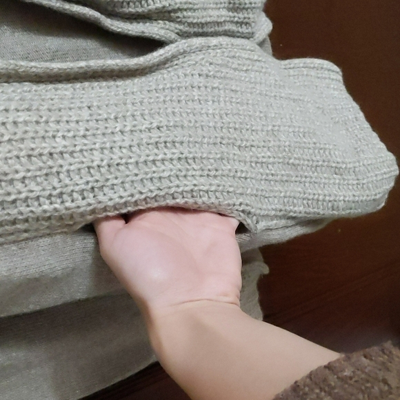 Chiaramente Italian Wool Blend Blown Long Buckle Front Cardigan  Pockets Sz Sm - Picture 7 of 11